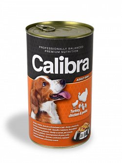 Calibra dog konzerva krůtí 1240g