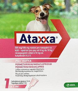 Ataxxa pro psy 4-10 kg spot-on 1x1.0ml