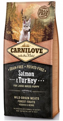 Carnilove Salmon & Turkey for large breed puppy 12kg