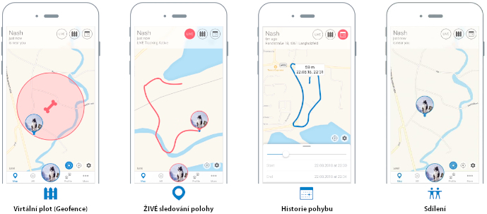 aplikace Tractive GPS Pet Finder