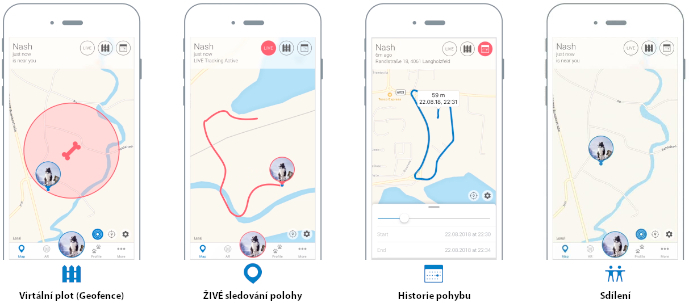 aplikace Tractive GPS Pet Finder